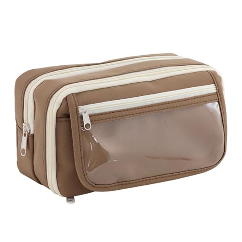 LICHENGTAI Tragbar Federmäppchen, Große Kapazität Federtasche Unisex Mäppchen Stiftetasche Pencil Case mit Reißverschluss Fächer Federmäppchen für Schule und Büro von LICHENGTAI