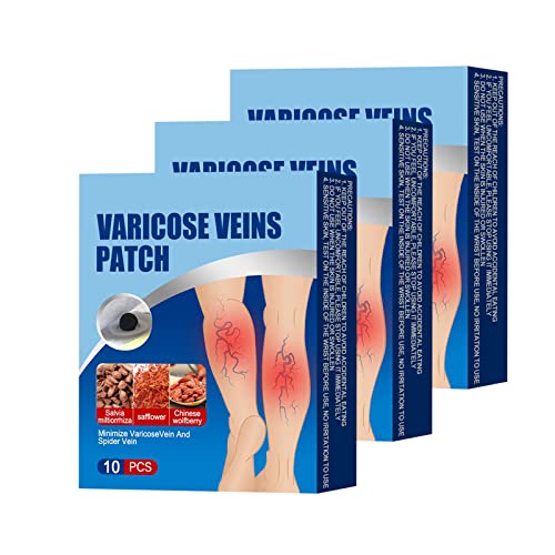 LICHENGTAI Varicose Veins Patch, 30 PCS Veinhealth Varicose Veins Patch, Veinhealth Varicose Veins Treatment Patch, Spider Leg Repair Patch, Krampfadern Patch, Verbesserung der Durchblutung von LICHENGTAI