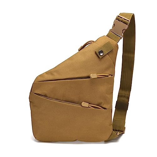 Umhängetasche Herren Brusttasche Damen Crossbody Bag, Multi-Pocket Brusttasche Sling Bag Brusttasche Schultertasche Crossbody Bag Herren Schultertasche Damen für Wandern Radfahren Reisen von LICHENGTAI