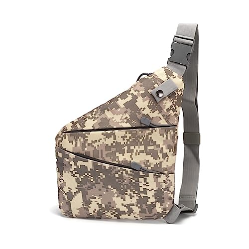 Umhängetasche Herren Brusttasche Damen Crossbody Bag, Multi-Pocket Brusttasche Sling Bag Brusttasche Schultertasche Crossbody Bag Herren Schultertasche Damen für Wandern Radfahren Reisen von LICHENGTAI