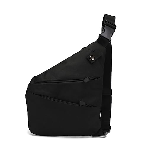 Umhängetasche Herren Brusttasche Damen Crossbody Bag, Multi-Pocket Brusttasche Sling Bag Brusttasche Schultertasche Crossbody Bag Herren Schultertasche Damen für Wandern Radfahren Reisen von LICHENGTAI