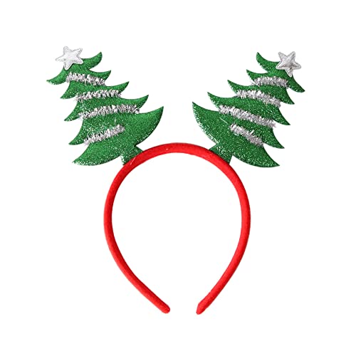 Weihnachtsstirnband, Weihnachts-Haarreif Rentiergeweih Spaß Weihnachtsbaum Weihnachtsmütze Kopfschmuck Schneemann Haarschmuck für Kinder Erwachsene Weihnachten Urlaub von LICHENGTAI