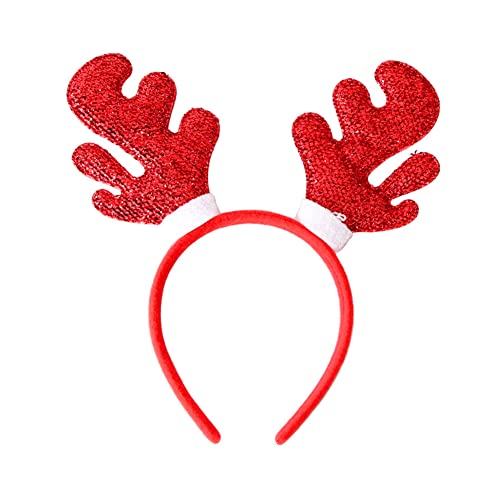 Weihnachtsstirnband, Weihnachts-Haarreif Rentiergeweih Spaß Weihnachtsbaum Weihnachtsmütze Kopfschmuck Schneemann Haarschmuck für Kinder Erwachsene Weihnachten Urlaub von LICHENGTAI