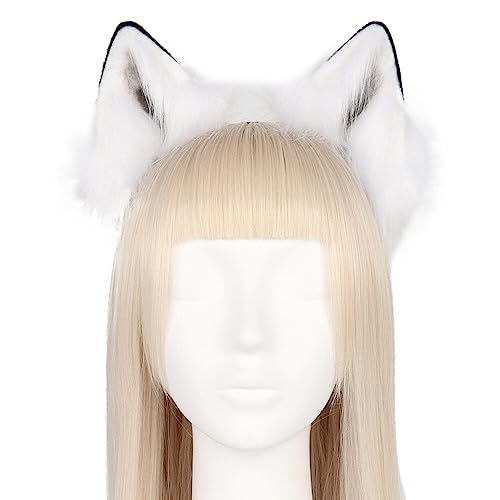 LICHENGTAI Wolf Ohr Stirnband Wolf Ohren Haarband Haarreif Niedlich Ohr Haarschmuck Wolf ohren Fuchs Wolf Ohren Halloween Kostüm Zubehör für Cosplay Kostüm Party Dekoration Kostüm Dressing Parteien von LICHENGTAI