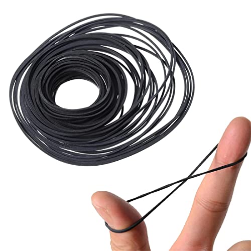 56 Stück Mix Cassette Tape, Machine Riemen Assorted Common Belt, Mix Gummi Riemenscheibe Antriebsriemen für DVD CD Kassettenrekorder 45-185mm von LICHUANUK