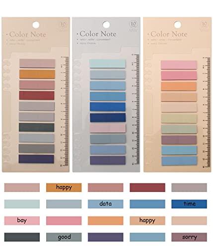 LICHUANUK Haftnotizen Tabs, 600 Stück, 3 Stile, Selbstklebend, Pastell, Beschreibbar, Haftstreifen, Index Tabs, Klebezettel, Seitenmarkierung, Lesezeichen LICHUANUK Haftnotizen Tabs, 600 Stück, 3 Stile, Selbstklebend, Pastell, Beschreibbar, Haftstreifen, Index Tabs, Klebezettel, Seitenmarkierung, Lesezeichen von LICHUANUK