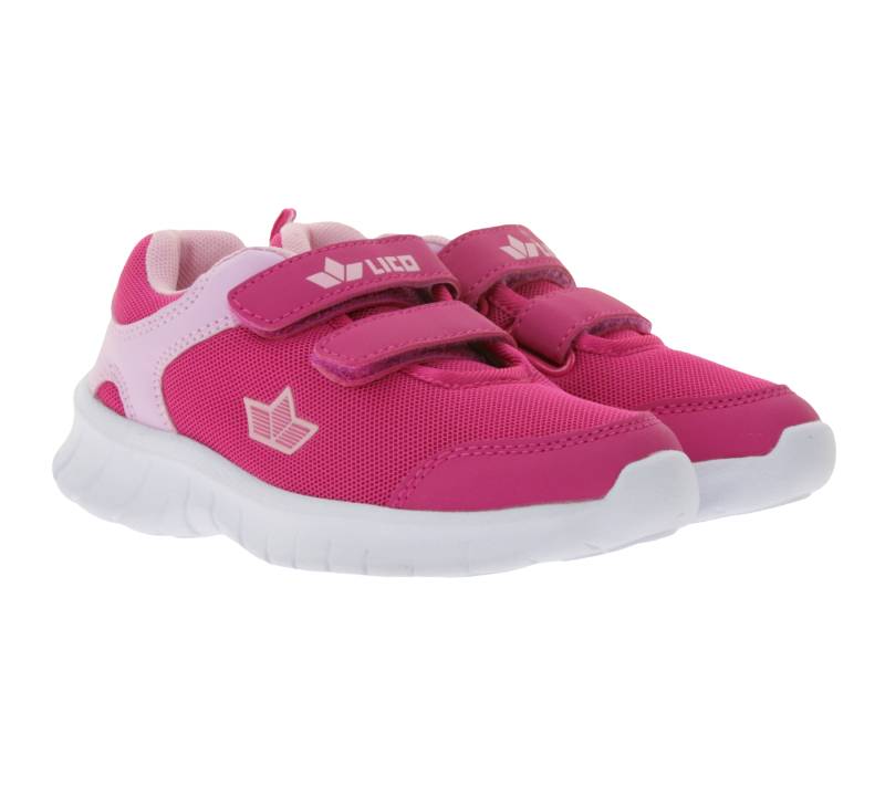 LICO Mucki V Kinder Sneaker mit leichter und flexiblen CME-Laufsohle Turnschuhe für Mädchen Turnschuhe Freizeit-Schuhe Halb-Schuhe 600080 Pink/Rosa von LICO