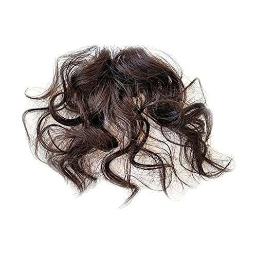 Pony-Haarspange, Clip-in-Pony, dünner, lockiger Pony, natürliche, flauschige, lockige Haarteile, modische Clip-in-Luft-Pony, synthetische Pony-Haarteile, Haarverlängerung for Frauen und Mädchen,Falsc von LICONG-2020