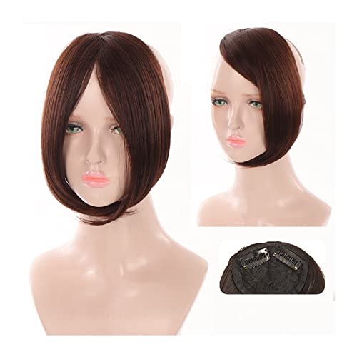 Pony-Haarspange, Pony-Haare for Frauen, synthetische Pony-Haar-Clip-in-Extensions, Mittelteil, natürliche Fransen-Pony-Clip-in-Pony, einteiliges Farbverlaufs-Pony-Haarteil for Frauen,Falscher Pony fü von LICONG-2020