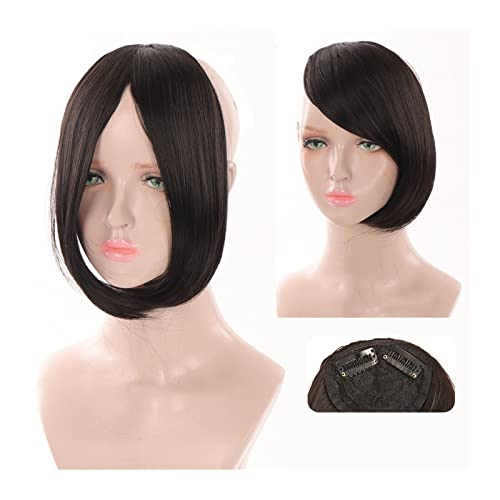 Pony-Haarspange, Pony-Haare for Frauen, synthetische Pony-Haar-Clip-in-Extensions, Mittelteil, natürliche Fransen-Pony-Clip-in-Pony, einteiliges Farbverlaufs-Pony-Haarteil for Frauen,Falscher Pony fü von LICONG-2020