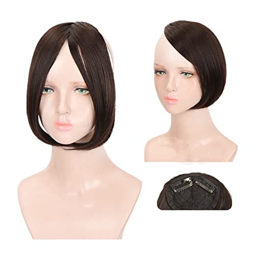 Pony-Haarspange, Pony-Haare for Frauen, synthetische Pony-Haar-Clip-in-Extensions, Mittelteil, natürliche Fransen-Pony-Clip-in-Pony, einteiliges Farbverlaufs-Pony-Haarteil for Frauen,Falscher Pony fü von LICONG-2020