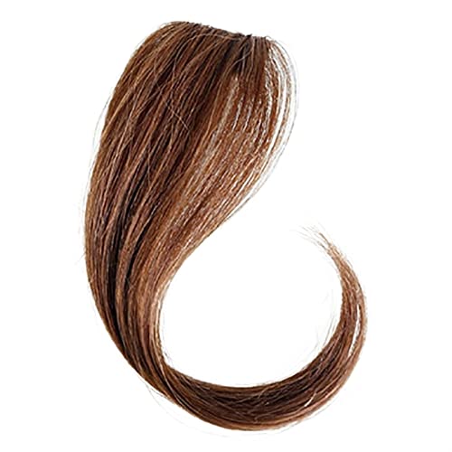 Pony-Haarspange, Side Air Bangs Pony-Haarspange, 1/2 Stück, seitlicher Pony, Clip-on-Fransen-Pony mit Bügeln, synthetische 25–35 cm lange Clip-in-Pony-Haarverlängerungen for Frauen,Falscher Pony für von LICONG-2020