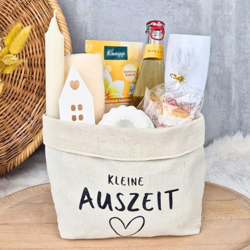 Wellness Geschenk | Geschenkset Frauen mit Entspannung Badeschaum | Kleine Auszeit im Canvas Baumwoll-Korb Geschenk Freundin | Entspannung Geschenk | Geschenke Freundin | Geburtstagsgeschenk Frauen Wellness Geschenk | Geschenkset Frauen mit Entspannung Badeschaum | Kleine Auszeit im Canvas Baumwoll-Korb Geschenk Freundin | Entspannung Geschenk | Geschenke Freundin | Geburtstagsgeschenk Frauen von LIDAM