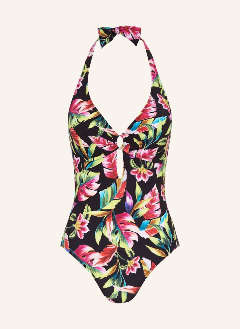 Lidea Neckholder-Badeanzug Exotic Blaze schwarz von LIDEA