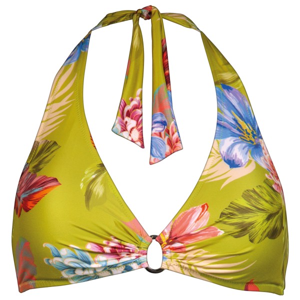 Lidea - Women's Botanic Burst Bikini Top Neck Halter - Bikini-Top Gr 36 - Cup: A bunt von LIDEA