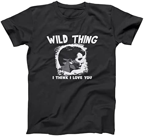 Wild Thing Wild Thing I Think I Love You Baseball Black Basic Men's T-Shirt Black Hemden(Medium) von LIDU33YUN
