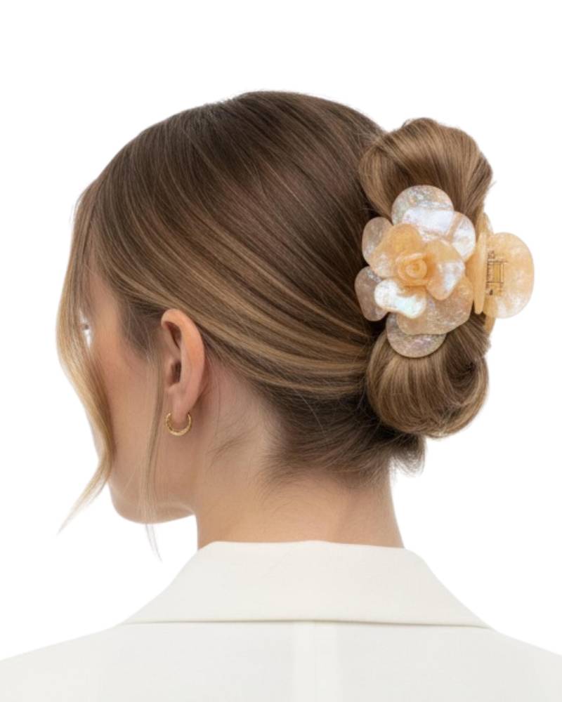 Elegante Blumen-Haarklammer Aus Schimmerndem Acetat - Edler Halt Für Jeden Look Haaraccessoire Frauen Geschenkidee Elegante Blumen-Haarklammer Aus Schimmerndem Acetat - Edler Halt Für Jeden Look Haaraccessoire Frauen Geschenkidee von LIEBAE
