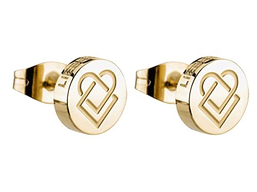 Liebeskind Berlin Damen-Ohrstecker Edelstahl glänzend, Gold, One Size, LJ-0078-E-07 Liebeskind Berlin Damen-Ohrstecker Edelstahl glänzend, Gold, One Size, LJ-0078-E-07 von Liebeskind