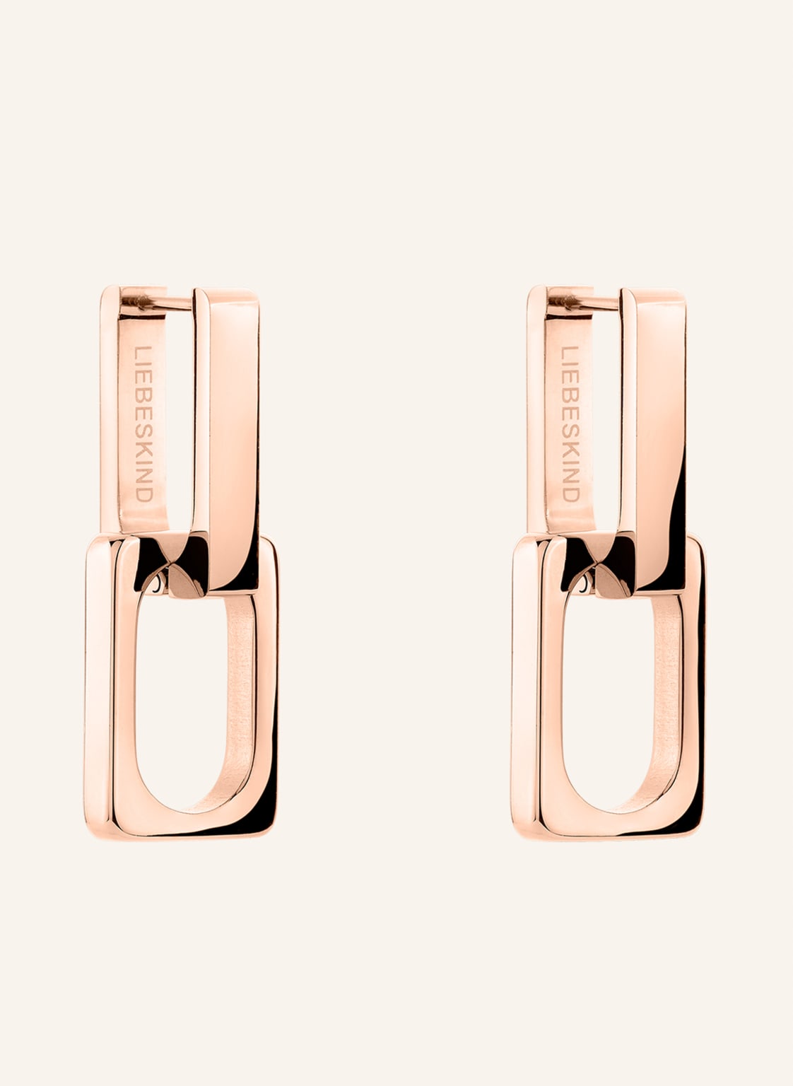 Liebeskind Creolen  Aus  Edelstahl rosegold von LIEBESKIND