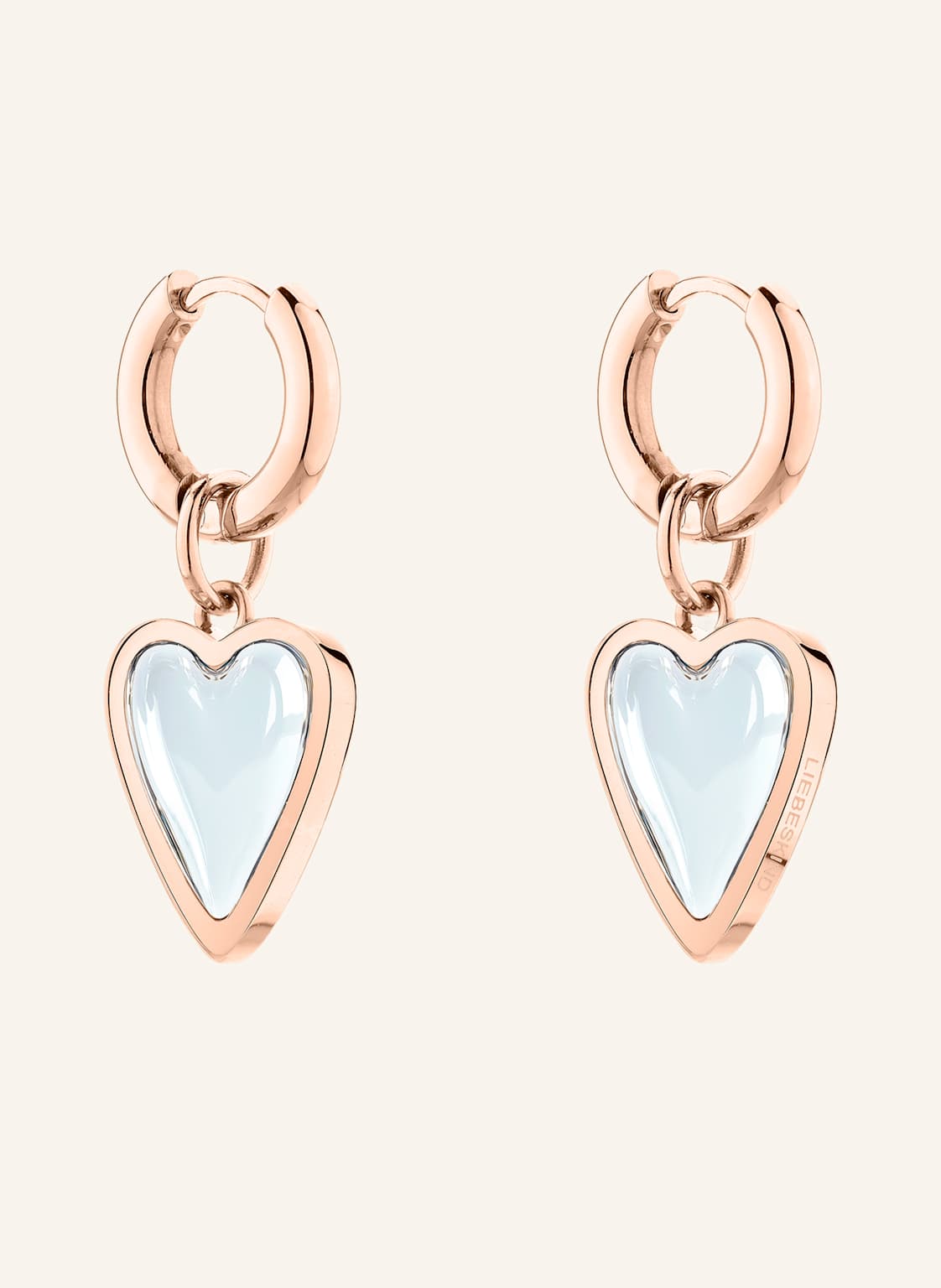 Liebeskind Creolen  Aus  Edelstahl rosegold von LIEBESKIND