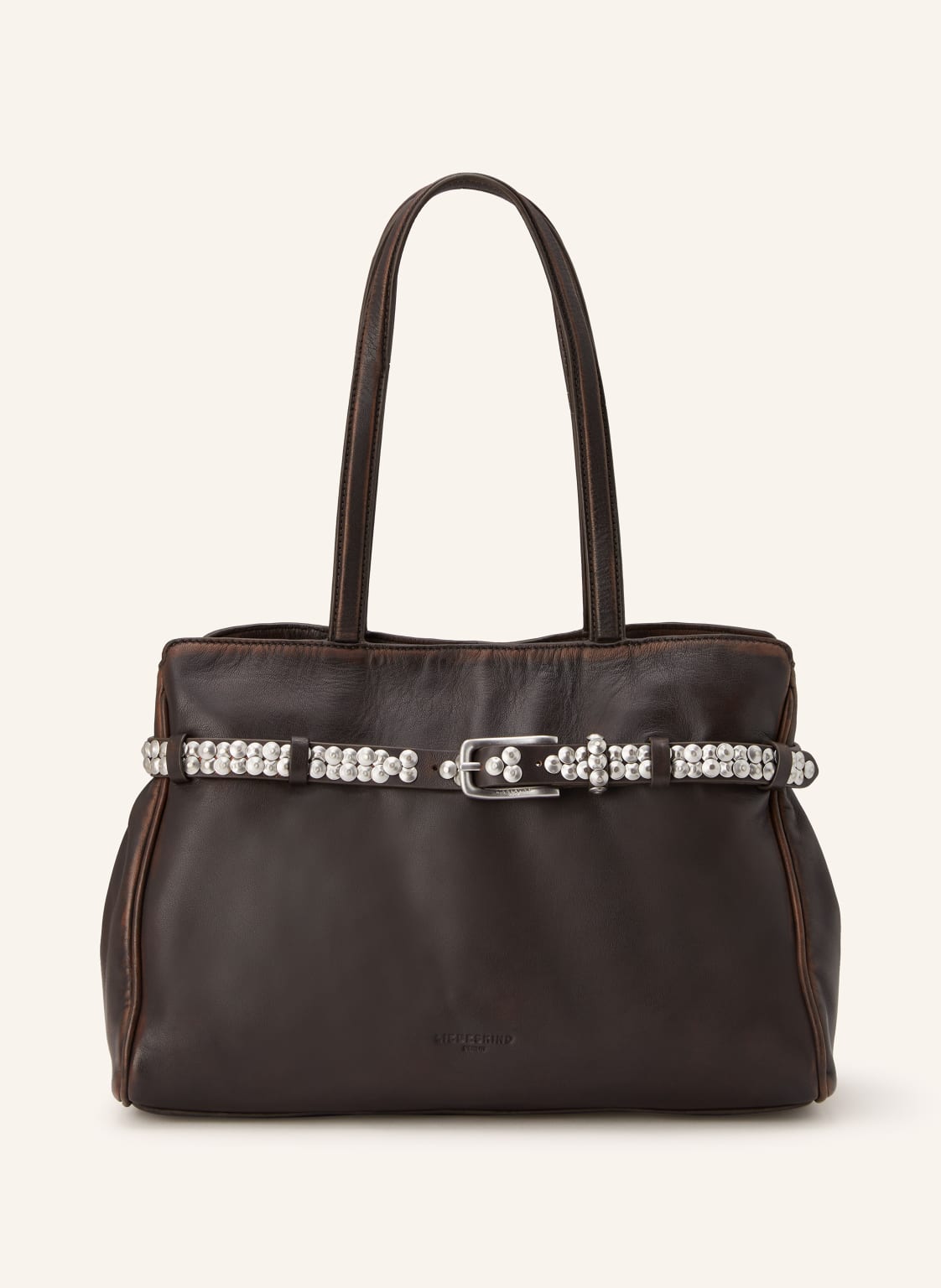 Liebeskind Handtasche Nori Mit Nieten braun von LIEBESKIND