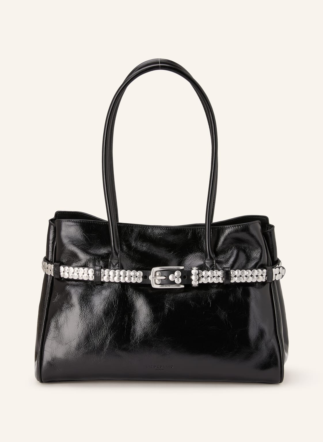 Liebeskind Schultertasche Nori Mit Nieten schwarz von LIEBESKIND