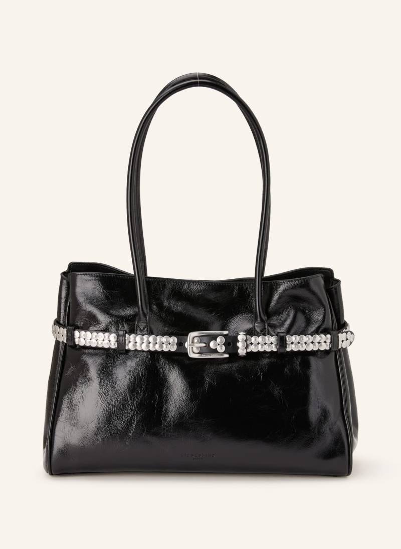 Liebeskind Schultertasche Nori Mit Nieten schwarz von LIEBESKIND