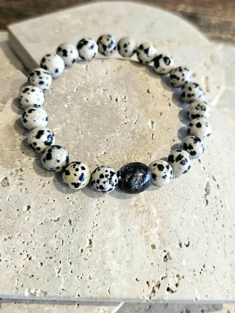 Perlenarmband Naturstein Tierfellperle/Erinnerungsschmuck/Tierasche/Brautstrauß von LIEBLGEDOENS