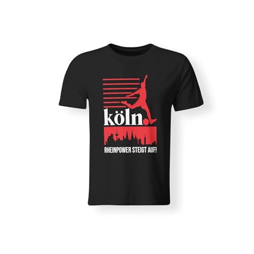 LIEBTASTISCH Köln T-Shirt zum Aufstieg 2025 – Farbe Schwarz, Größe L von LIEBTASTISCH