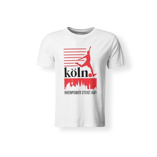 LIEBTASTISCH Köln T-Shirt zum Aufstieg 2025 – Farbe Weiß, Größe S von LIEBTASTISCH