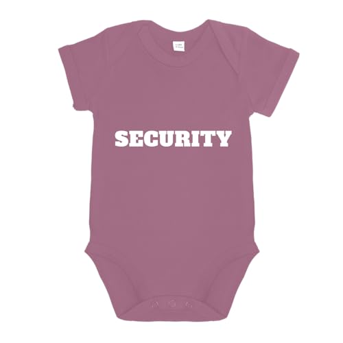 LIEBTASTISCH - Security - Baby body kurzarm - Strampler - mit Druckknöpfen - Jungen & Mädchen - 100% Bio Baumwolle - Geschenk - Geschenkidee - Neugeborene (Pink, 3-6 Monate) von LIEBTASTISCH