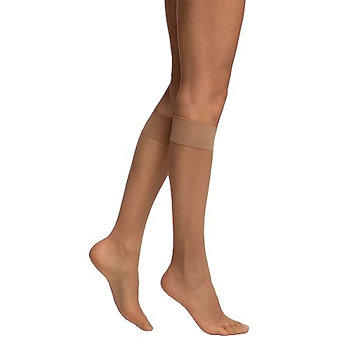 LIEMI ✅ Pompea Kniestrümpfe IDEALE 20 DEN Einheitsgröße Creme Caramel 2 Paare von LIEMI