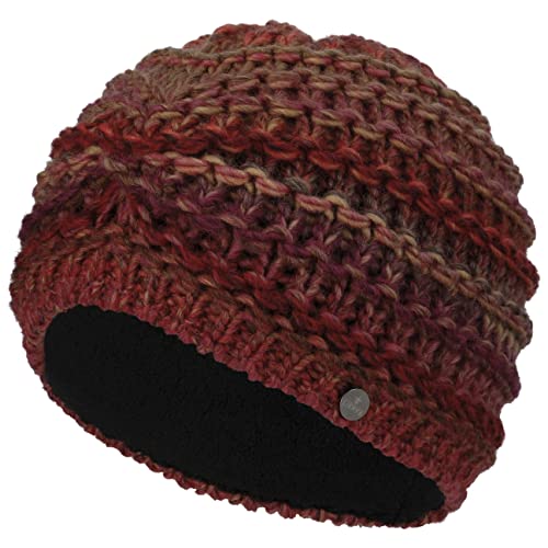 LIERYS Alesund Strickturban Turban Strickmütze Wintermütze Mütze Damenmütze Damen - Made in Germany mit Futter, Futter Herbst-Winter - One Size Hellbraun von LIERYS