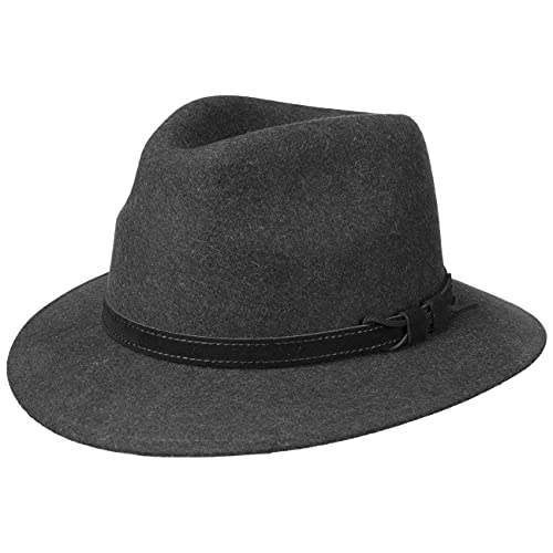 LIERYS Apennin Rollhut - Traveller-Form - Wollfilzhut mit Velourslederband - Wasserabweisend und atmungsaktiv - Für Herren - Ganzjährig - Made in Italy anthrazit 55 cm LIERYS Apennin Rollhut - Traveller-Form - Wollfilzhut mit Velourslederband - Wasserabweisend und atmungsaktiv - Für Herren - Ganzjährig - Made in Italy anthrazit 55 cm von LIERYS