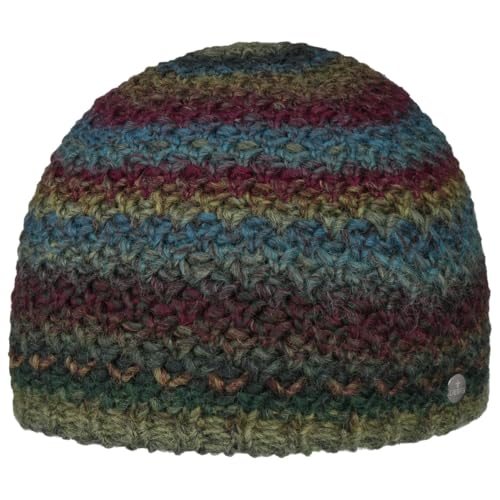 LIERYS Bao Strickmütze Beanie Gestreifte Mütze Damen Herbst Winter grün One Size von LIERYS