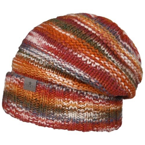 LIERYS Bernardo Oversize Strickmütze Mütze Wintermütze Umschlagmütze Long Beanie Damenmützen Oversizemütze (One Size - orange) von LIERYS