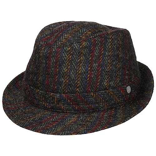 LIERYS Fairbury Trilby Wollmischung Unisex Herbst Winter Oliv Streifenmuster Oliv S (54-55 cm) von LIERYS