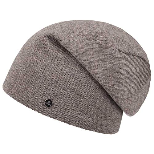 LIERYS Fine Merino Long Beanie Herren/Damen/Kinder (Länge: 30 cm) - Made in Germany - Strickmütze aus Merinowolle - Wintermütze in One Size (54-61 cm) - Herrenmütze Herbst/Winter braun One Size von LIERYS