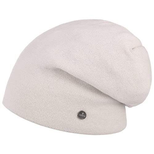 LIERYS Fine Merino Long Beanie Herren/Damen/Kinder (Länge: 30 cm) - Made in Germany - Strickmütze aus Merinowolle - Wintermütze in One Size (54-61 cm) - Herrenmütze Herbst/Winter cremeweiß One Size von LIERYS