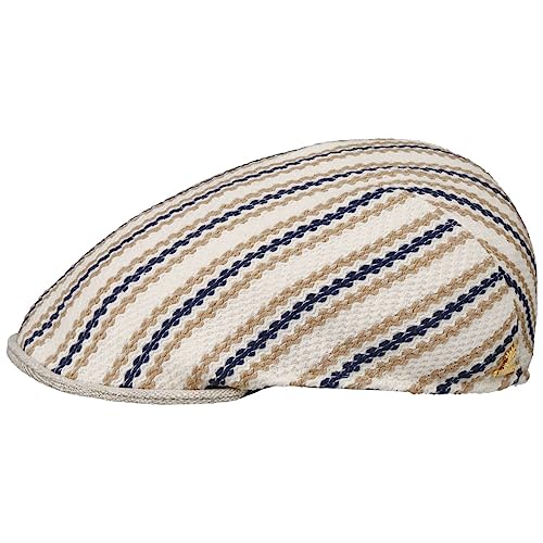 LIERYS Gold Cedricks Flatcap Schirmmütze Schiebermütze Leinencap Baumwollcap Herren - Made in Italy mit Schirm, Schirm Frühling-Sommer - M (56-57 cm) braun von LIERYS