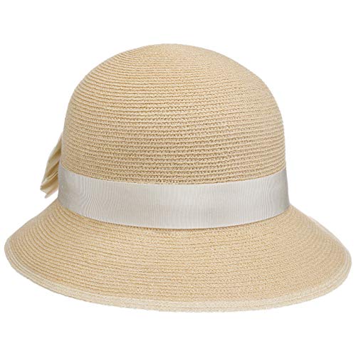 LIERYS Gold Superfine Hanfhut Strohhut Sommerhut Sonnenhut Damenhut Damen - Made in Italy mit Ripsband, Ripsband Frühling-Sommer - One Size Natur von LIERYS