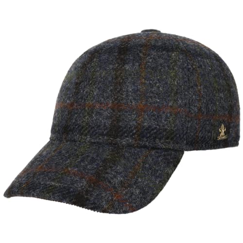 LIERYS Harris Tweed Check Cap - Blaue Kappe (54-55 cm) - Wollcap - Herbst/Winter - Basecap aus Schurwolle - Wasserabweisend & atmungsaktiv - Herren blau M (56-57 cm) von LIERYS