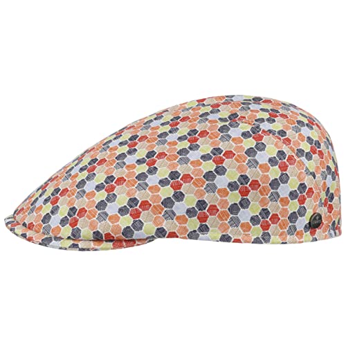 LIERYS Hexagon Flatcap - Schirmmütze - Gemusterte Baumwollkappe für Damen und Herren - Ballonmütze - Frühjahr/Sommer Kollektion bunt 57 cm von LIERYS