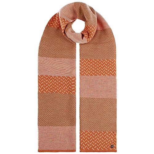 LIERYS Ivarrud Strickschal Damen One Size (ca. 180 cm x 30 cm) - Schal mit hohem Woll-Anteil - mehrfarbiger Damenschal - terracotta - Herbst/Winter terracotta One Size von LIERYS