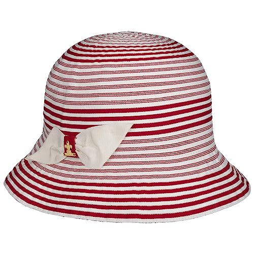 LIERYS Janalia Stoffhut - Geringelter Hut - Made in Italy - Glockenform - Sonnenhut Damen - Sommerlich gestreift - Frühjahr/Sommer rot One Size LIERYS Janalia Stoffhut - Geringelter Hut - Made in Italy - Glockenform - Sonnenhut Damen - Sommerlich gestreift - Frühjahr/Sommer rot One Size von LIERYS