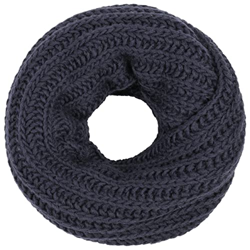 LIERYS Jil II Loopschal Strickschal Rundschal Winterschal Damenschal Herrenschal Damen/Herren - Made in Germany Herbst-Winter - One Size dunkelblau von LIERYS