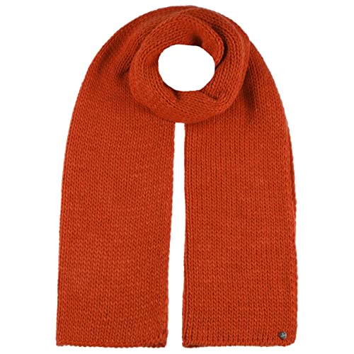 LIERYS Landesca Strickschal - Unisex-Winterschal in Einheitsfarbe - Alpakawollmix - Made in Germany - Damen und Herren - Herbst/Winter orange One Size von LIERYS