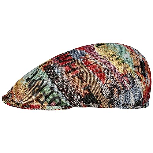 LIERYS Morten Flatcap Schirmmütze Schiebermütze Herren - Made in Italy mit Schirm, Schirm Frühling-Sommer - 57 cm bunt von LIERYS