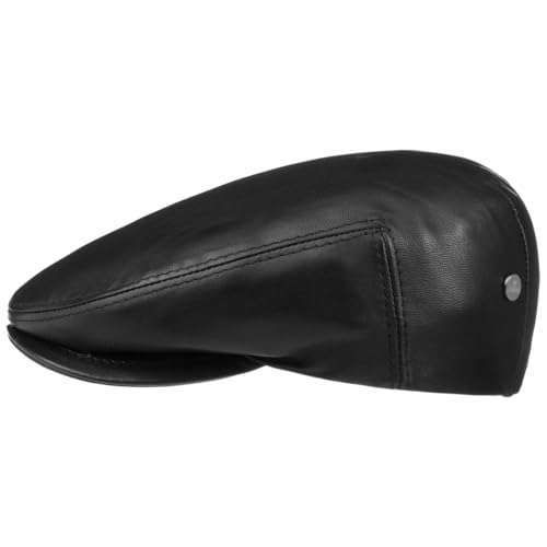 LIERYS Nappaleder Flatcap Schirmmütze Herren - Ledercap Made in Italy - Schiebermütze aus Leder - Flat Cap Sommer/Winter schwarz 61 cm LIERYS Nappaleder Flatcap Schirmmütze Herren - Ledercap Made in Italy - Schiebermütze aus Leder - Flat Cap Sommer/Winter schwarz 61 cm von LIERYS