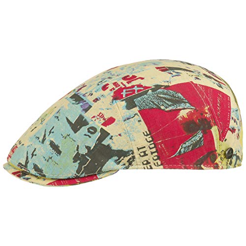 LIERYS Newspaper Flatcap Schirmmütze Schiebermütze Herren - Made in Italy mit Schirm, Futter Frühling-Sommer - 58 cm bunt von LIERYS